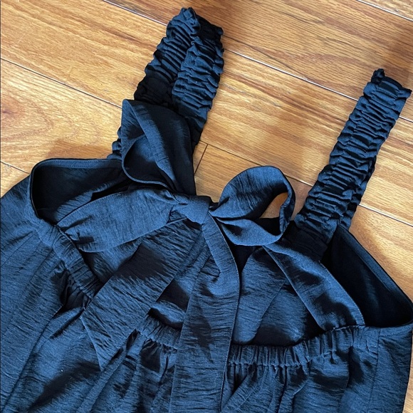 #27 JODIFL boutique Maxi Dress Ruffle Straps cute key hole tie back design M/L - Picture 7 of 7